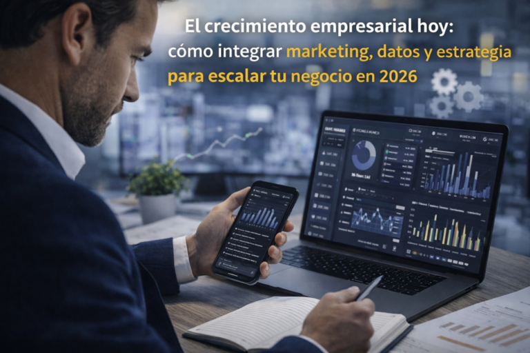 El crecimiento empresarial hoy: integrando marketing, datos y estrategia para escalar en 2026